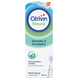 Photo of Otrivin Natural Nasal Spray With Seawater And Eucalyptus, For Blocked Nose, 20ml 20ml