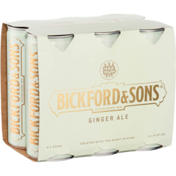 Photo of Bickford Mixer Ginger Ale 250ml 6pk