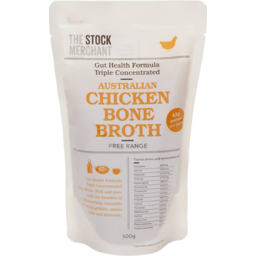 Photo of Stock Merchant Gut Health Triple Concentrated Chicken Bone Broth 500g