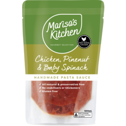 Photo of Marisa’s Kitchen Sauce Chicken Pinenut & Spinach 500ml