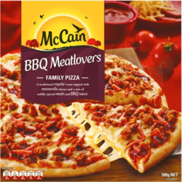 Photo of Mccain BBQ Meatlovers Family Pizza 500g