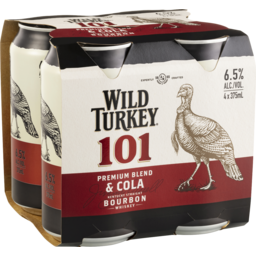 Photo of Wild Turkey 101 Bourbon & Cola Cans 