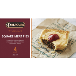 Photo of Balfours Traditional Meat Pies 4 Pack 680g