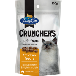 Photo of Fussy Cat Crunchers Cat Treat Grain Free With Chicken 100gm