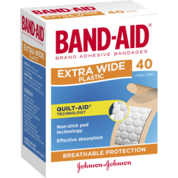 Photo of Band-Aid Extra Wide Plastic Strips 40 Pack