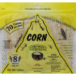 Photo of Mountain Bread Wraps Corn 8 Pack