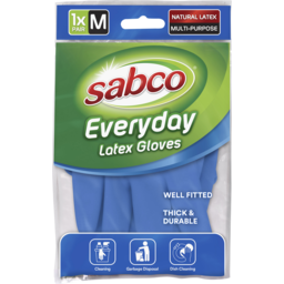 Photo of Sabco Everyday Latex Glove Medium 1 Pair