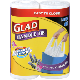 Photo of Glad Handle Tie Large Twin Pack 40 Pack
