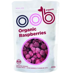 Photo of Oob Organic Frozen Raspberries 450g