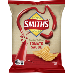 Photo of Smith's Potato Chips Limited Edition Tomato Sauce 150g 150g