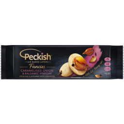 Photo of Peckish Fancies Caramelised Onion & Balsamic Vinegar Flavoured Rice Crackers 90g