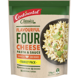 Photo of Continental Classics Pasta & Sauce Four Cheeses Family Pack 170g Serves 4 170g