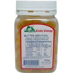 Photo of Candy Cottage Butter Menthol Jar