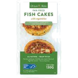 Photo of O/King Cod Fish Cakes 2pk W/Vegetables