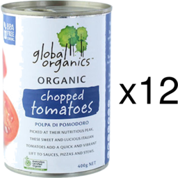 Photo of Global Organics Chopped Tomatoes - Tray Of 12