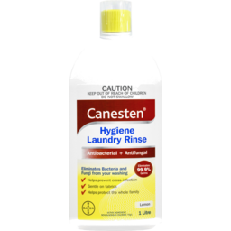Photo of Canesten Antibacterial And Antifungal Hygiene Laundry Rinse Sanitiser Lemon Scented 1l