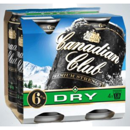 Photo of Canadian Club & Premium Dry 6% 4.0x375ml