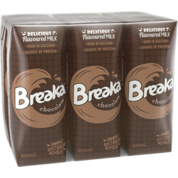 Photo of Breaka Chocolate Uht Flavoured Milk 6 X 250ml 6.0x250ml