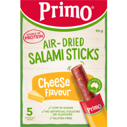 Photo of Primo Air Dried Salami Sticks Cheese Flavour