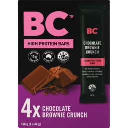 Photo of BC High Protein Bars Chocolate Brownie Crunch 4x40gm