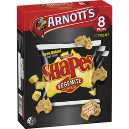 Photo of Arnott's Shapes Cracker Biscuits Vegemite & Cheese 8 Pack