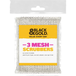 Photo of Black & Gold Mesh Scrubber