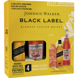 Photo of Johnnie Walker Black Highball Blood Orange Mixer Gift Pack