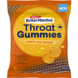 Photo of Butter Menthol Confectionery Throat Gummies 150g 150g