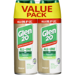 Photo of Dettol Glen 20 Original Scent Spray Disinfectant Aerosol 2x300g