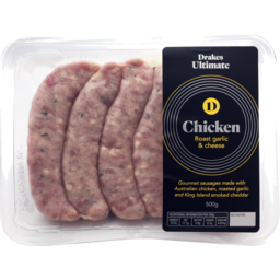 Photo of Drakes Ultimate Chicken Roast Garlic & Cheese Sausages