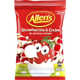 Photo of Allens Strawberries & Cream 190g