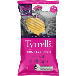 Photo of Chips - Salt & Vinegar Crinkly Tyrrellscrinkly Crisps