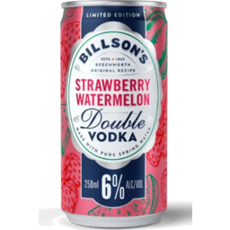 Photo of Billsons Double Vodka Strawberry Watermelon 250ml