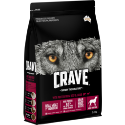 Photo of Crave Grain Free Dry Dog Food Beef & Lamb Bag