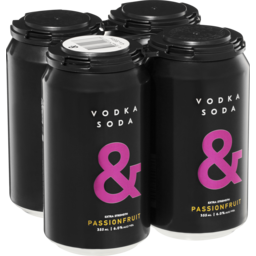 Photo of Ampersand Vodka & Soda Passionfruit 355ml