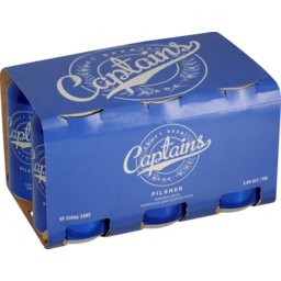 Photo of Captains Beer Pilsner 330ml 6 Pack 