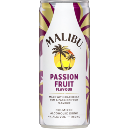 Photo of Malibu Pre-Mixed Alcoholic Drink Passion Fruit 250ml