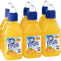 Photo of Pop Tops Fruit Drink Orange 6x250ml