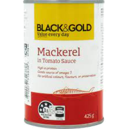 Photo of Black & Gold Mackerel In Tomato Sauce