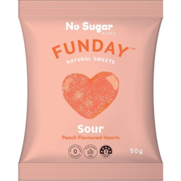 Photo of FUNDAY NATURAL SWEETS Sour Peach Hearts