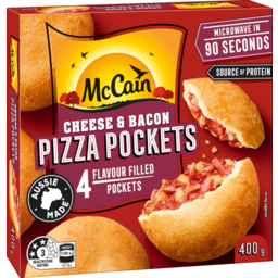 Photo of Mccain Pizza Pocket Cheese & Bacon 400g