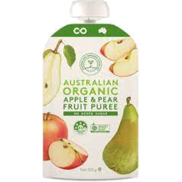 Photo of Australian Organic Fruit Puree Apple & Pear 120g 