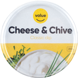 Photo of Value Cheese & Chive Classic Dip 200g
