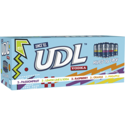 Photo of Udl Vodka Retro Mixed Pack 375ml 10 Pack
