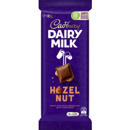 Photo of Cadbury Dairy Milk Hazelnut Milk Chocolate Block 180g