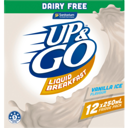 Photo of Sanitarium Up & Go Dairy Free Vanilla Flavour Liquid Breakfast 12x250ml