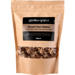 Photo of Goodies & Grains Oven Baked Muesli Toasted With Cinnamon And Australian Honey 400g