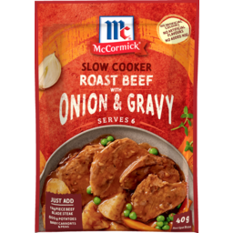 Photo of McCormick Slow Cooker Roast Beef With Onion Gravy 40g