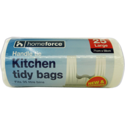 Photo of Home Force Handle Tie Kitchen Tidy Bags Roll