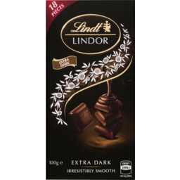 Photo of Lindt Lindor 60% Cocoa Extra Dark Block 100g